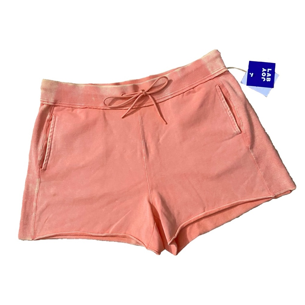 🆕 NWT Peach/Orange Cotton High Waist Casual Jogger Sweat Shorts